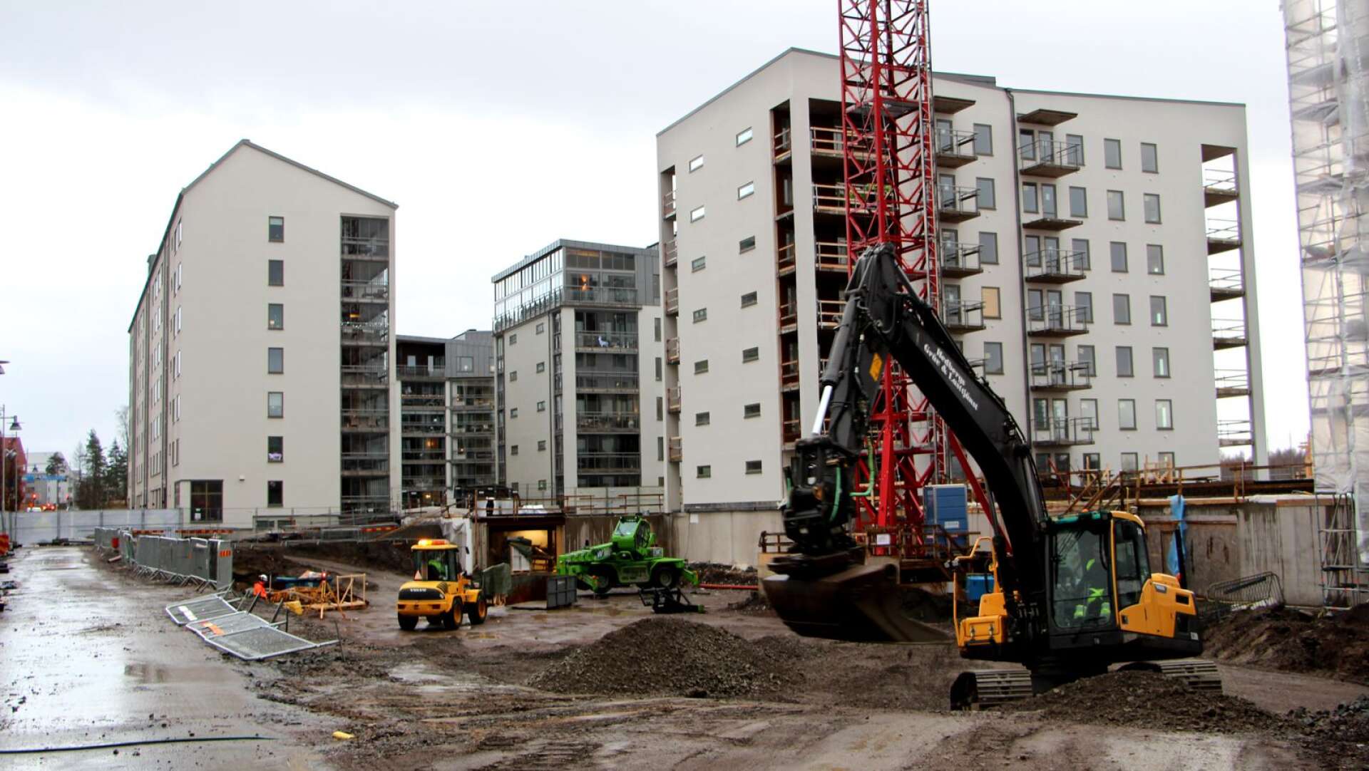 Byggandet fortsätter i hög fart i Karlstad.
