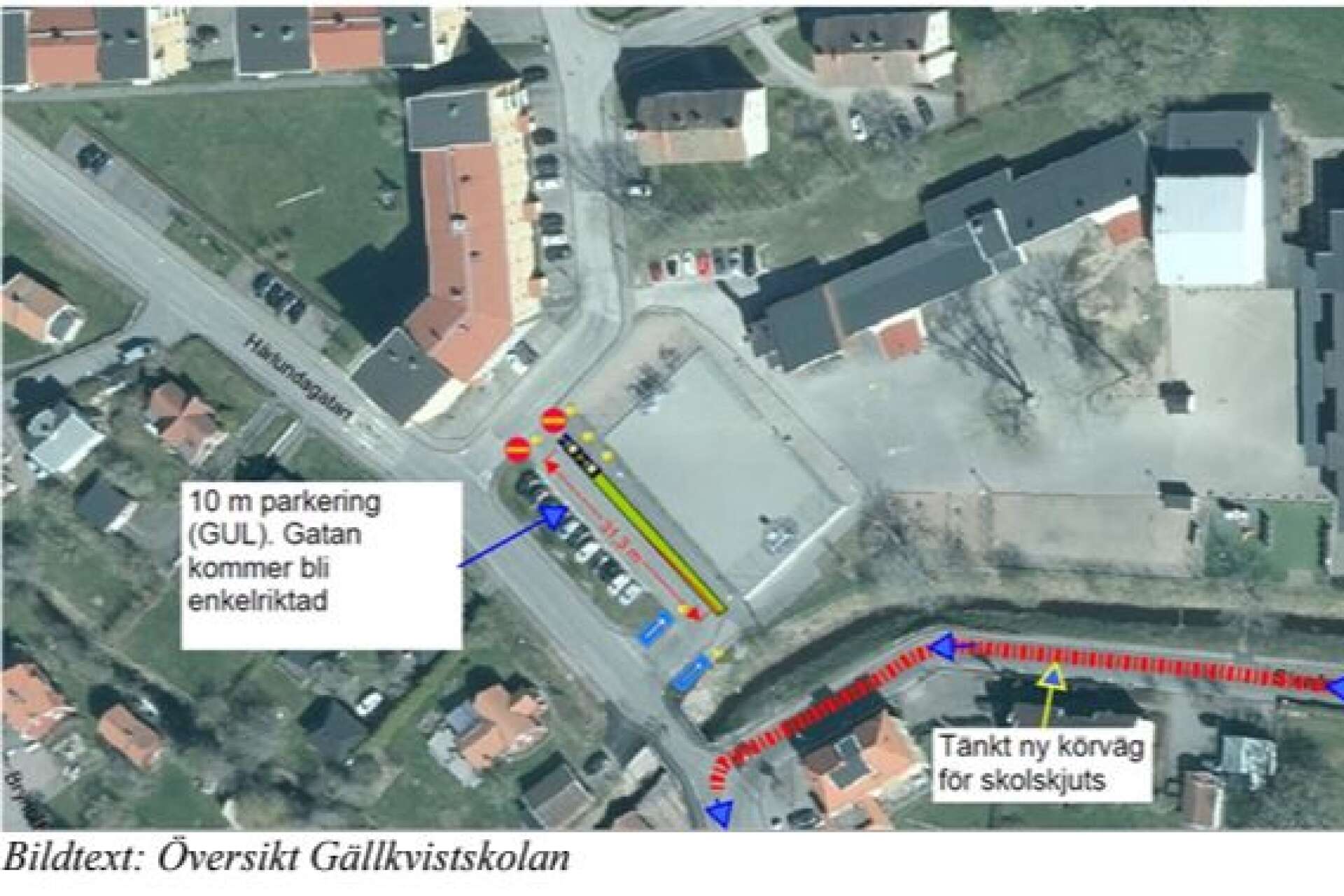 Trafiken vid Gällkvistskolan i Skara har setts över.