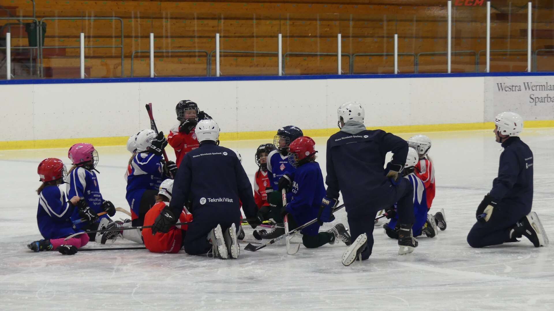 Girl Hockey Day lockade ut många på isen i ishallen i lördags.