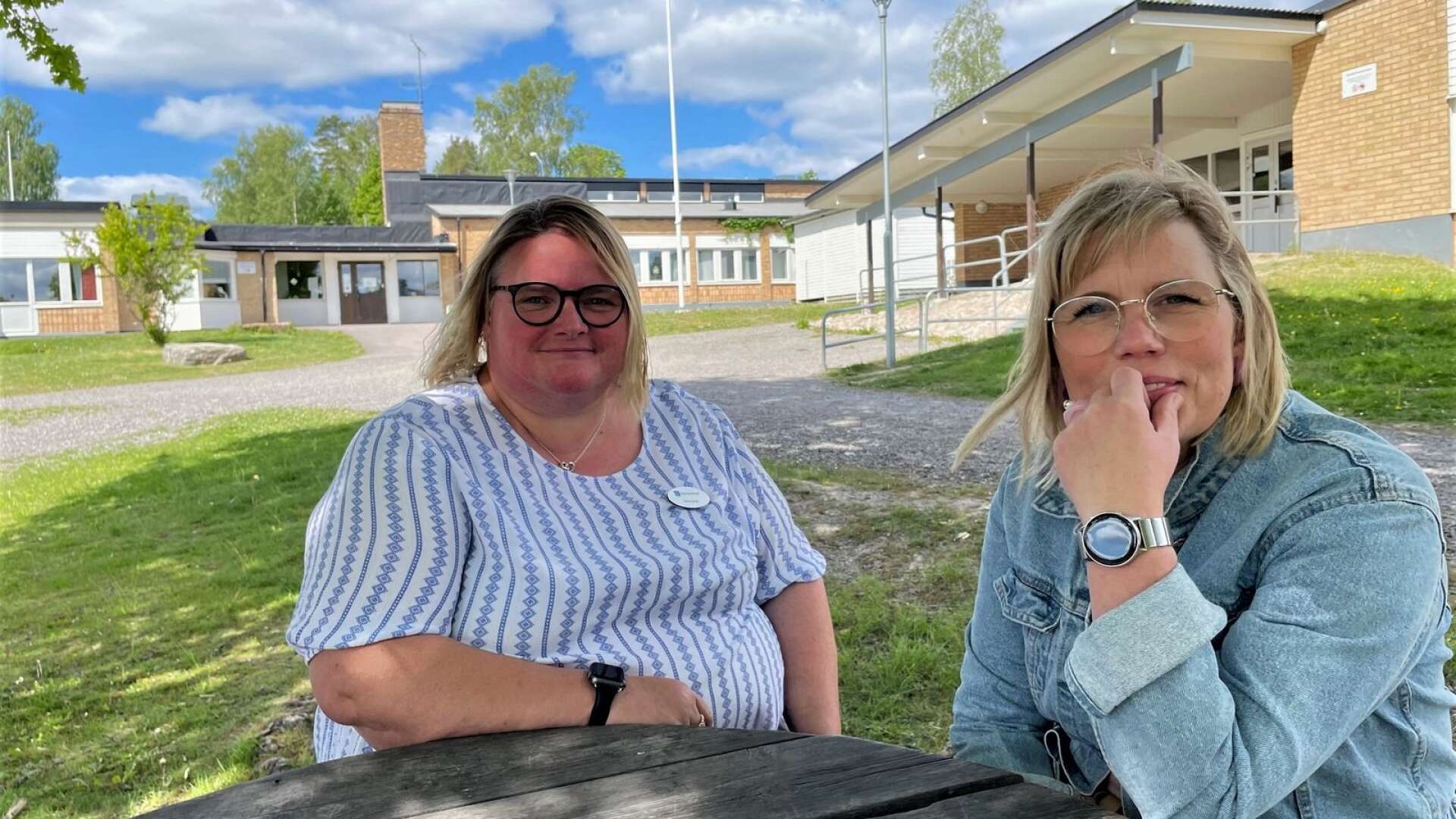 Veronica Stridh jobbar som lärare på Gärdesskolan, Sirill Karlsson är specialpedagog och båda är aktiva inom lärarfacket Sveriges lärare i Eda kommun. 