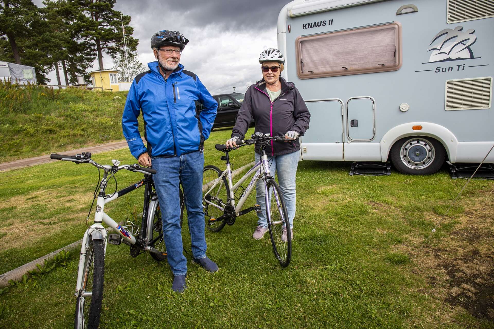 Ragnhild och Leif Strøm, från Dröbak, Norge, står med husbilen på Örnäs camping till på torsdag. Därefter flyttar de upp till fotbollsplanen. Nu ser de fram emot att träffa bluesvänner och lyssna på musik dagarna i ända.