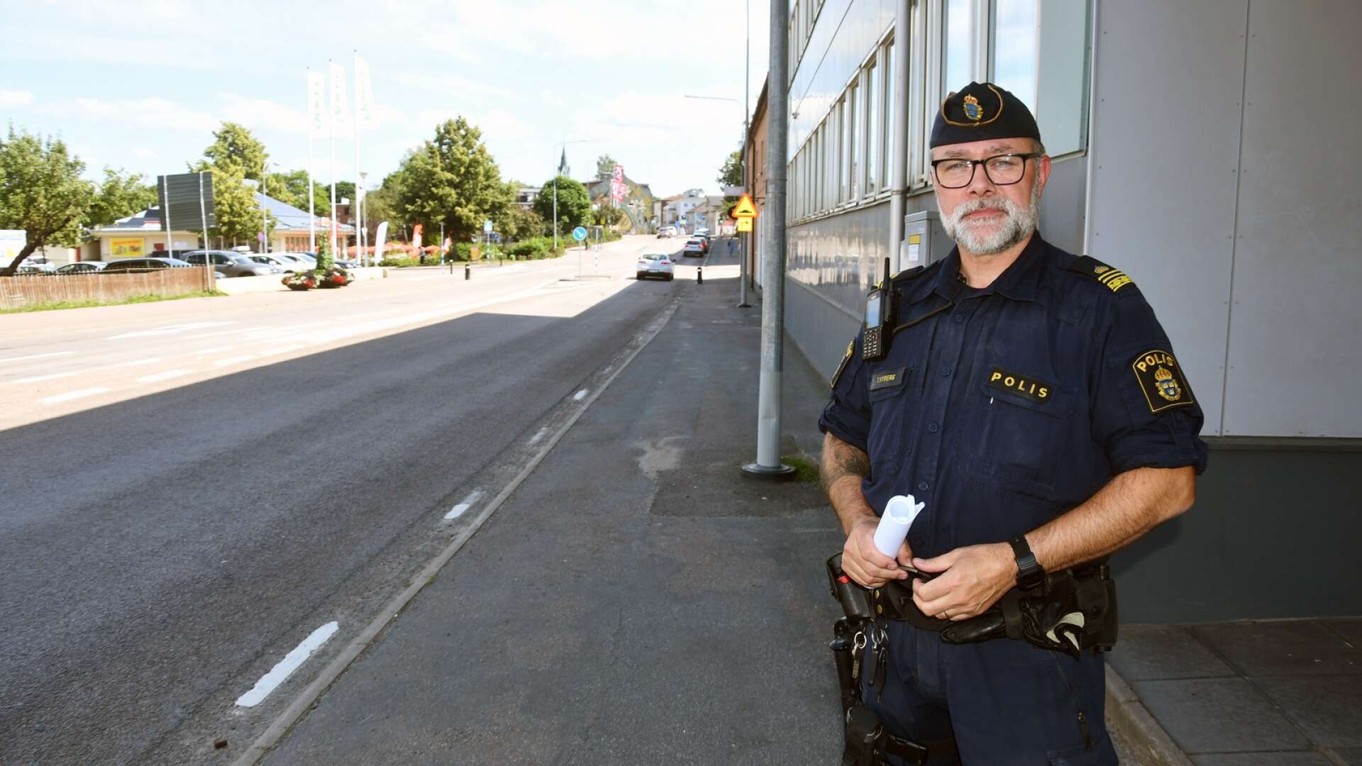 Thomas Nyberg och övriga poliser i Sunne arbetar för att minska problem med hög och störande musik på helgnätterna.