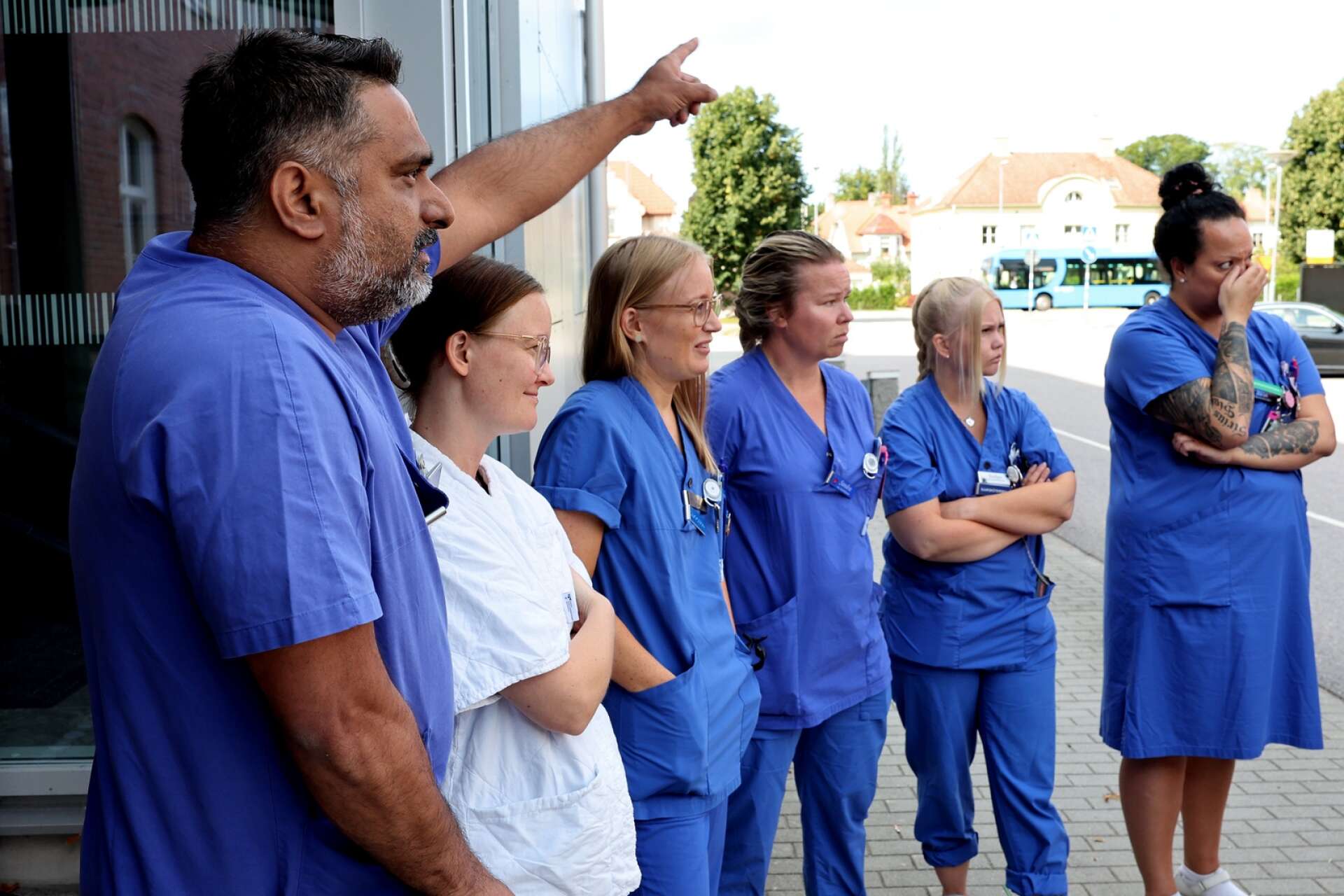Akutpersonalen på Skaraborgs sjukhus i Lidköping var bedrövade efter beskedet.
