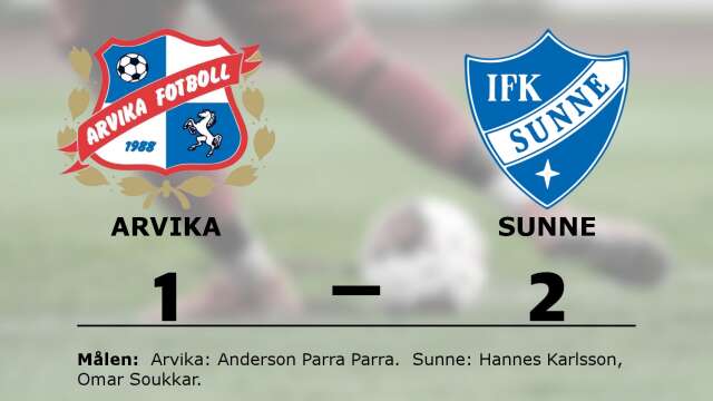 IK Arvika Fotboll förlorade mot IFK Sunne