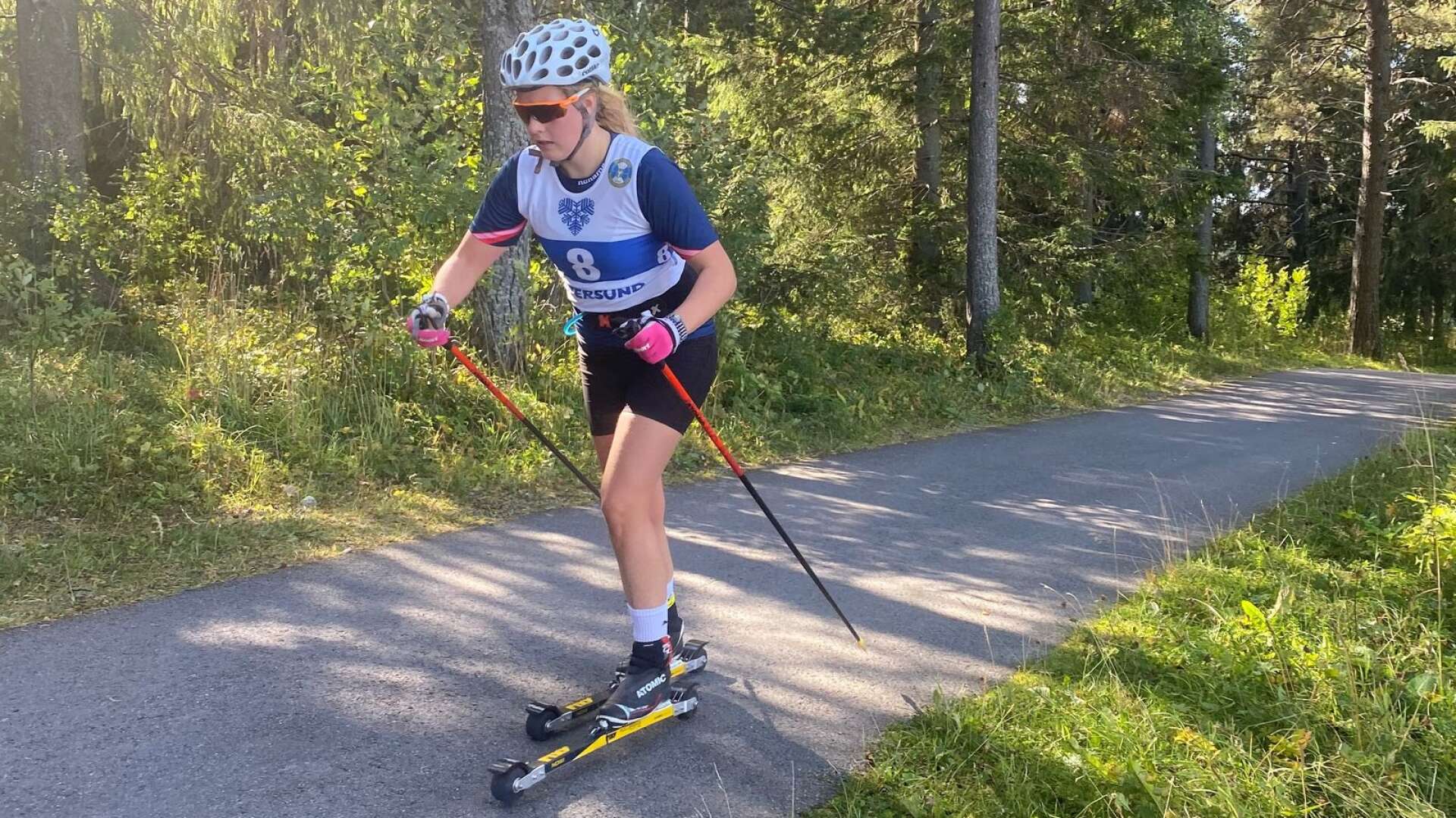 Maja Eriksson tränar nu inför att delta i ett italienskt långloppsteam. 