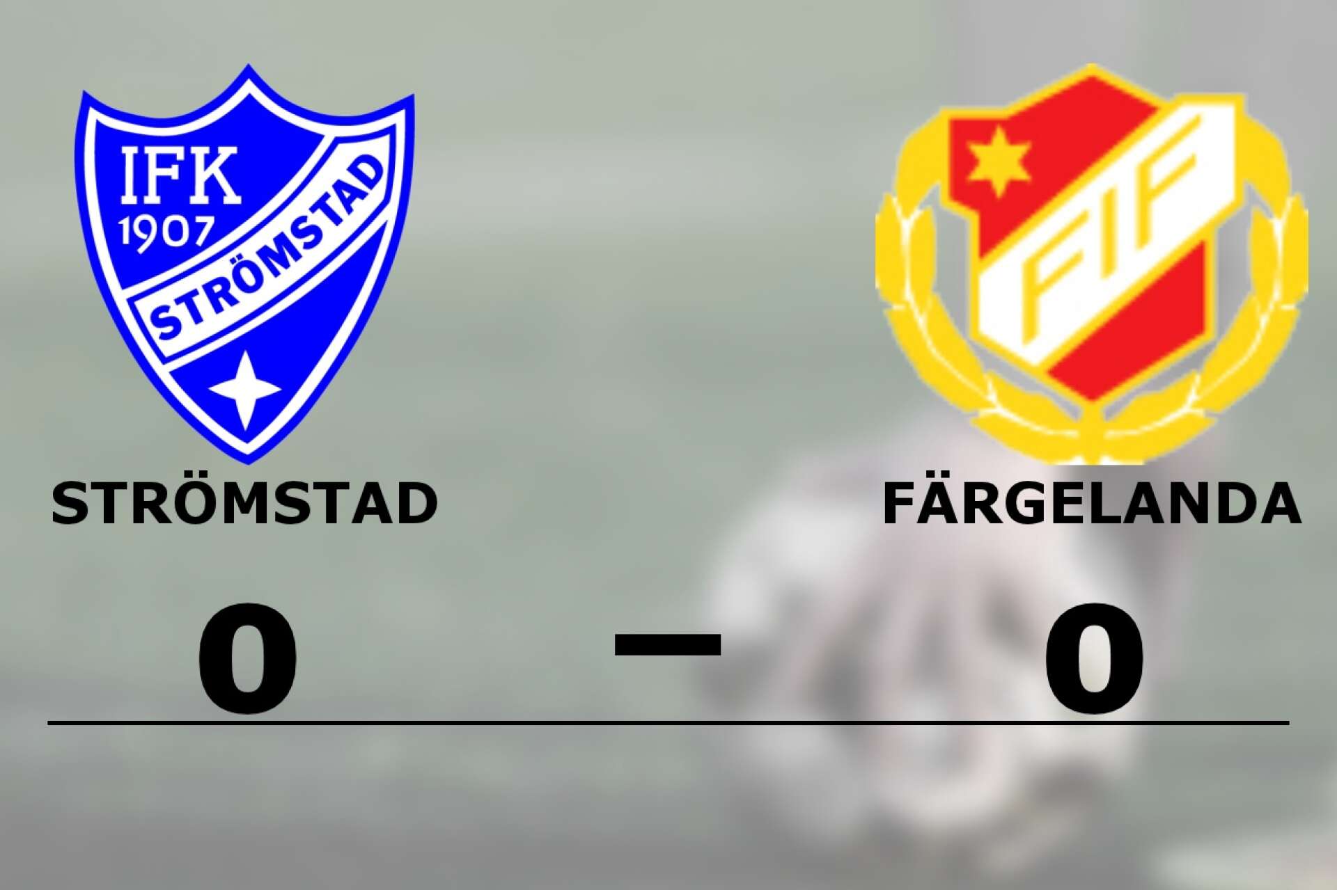 IFK Strömstad spelade lika mot Färgelanda IF