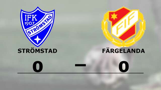 IFK Strömstad spelade lika mot Färgelanda IF