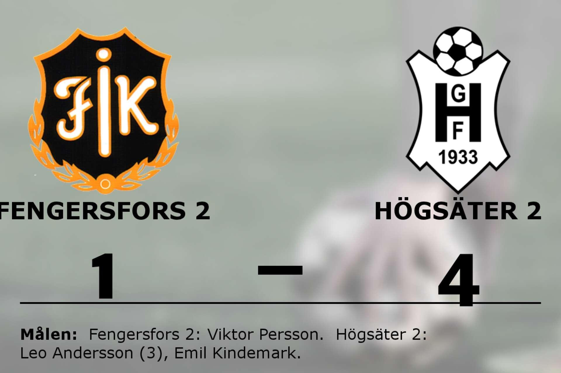 Fengersfors IK förlorade mot Högsäters GF