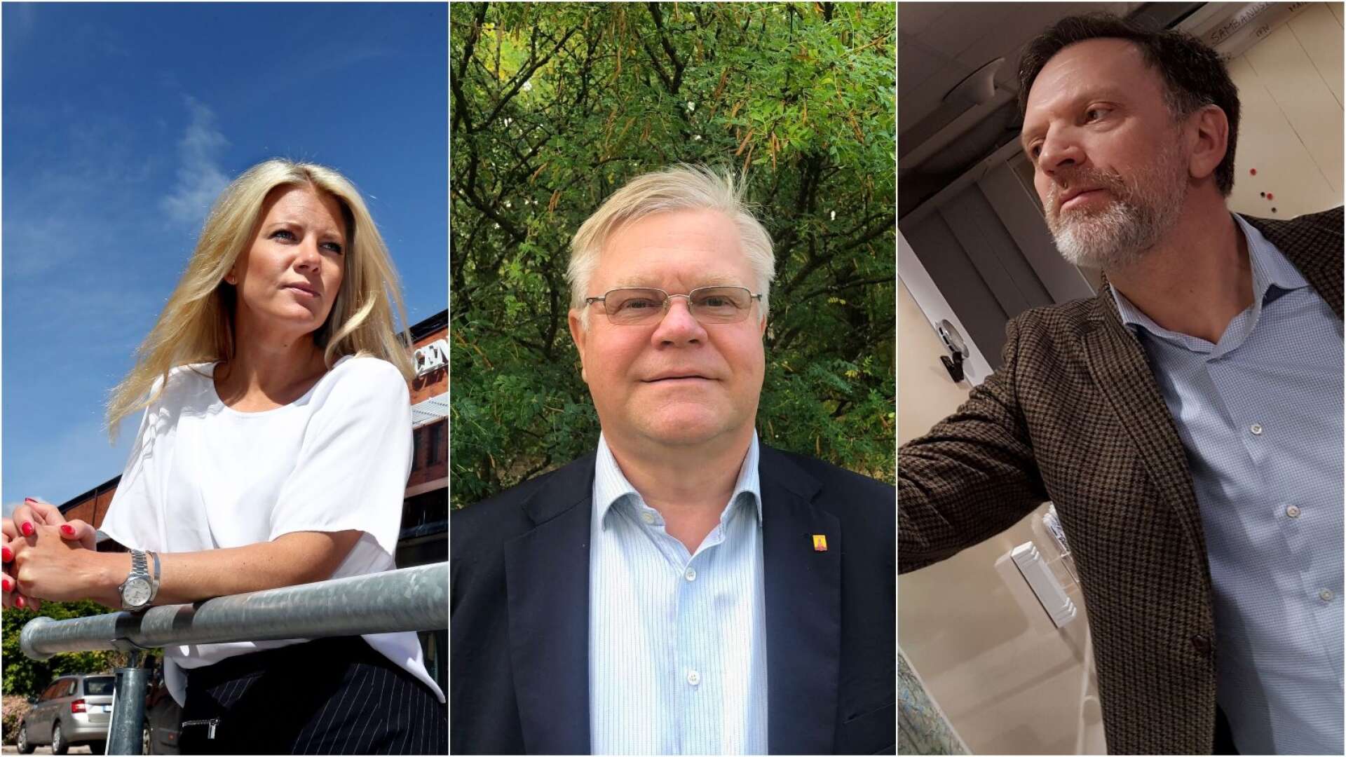 Petra Svedberg, Jan Lilja och Patrik Norling, tre värmländska kandidater till kommunchefsposten i Sunne.