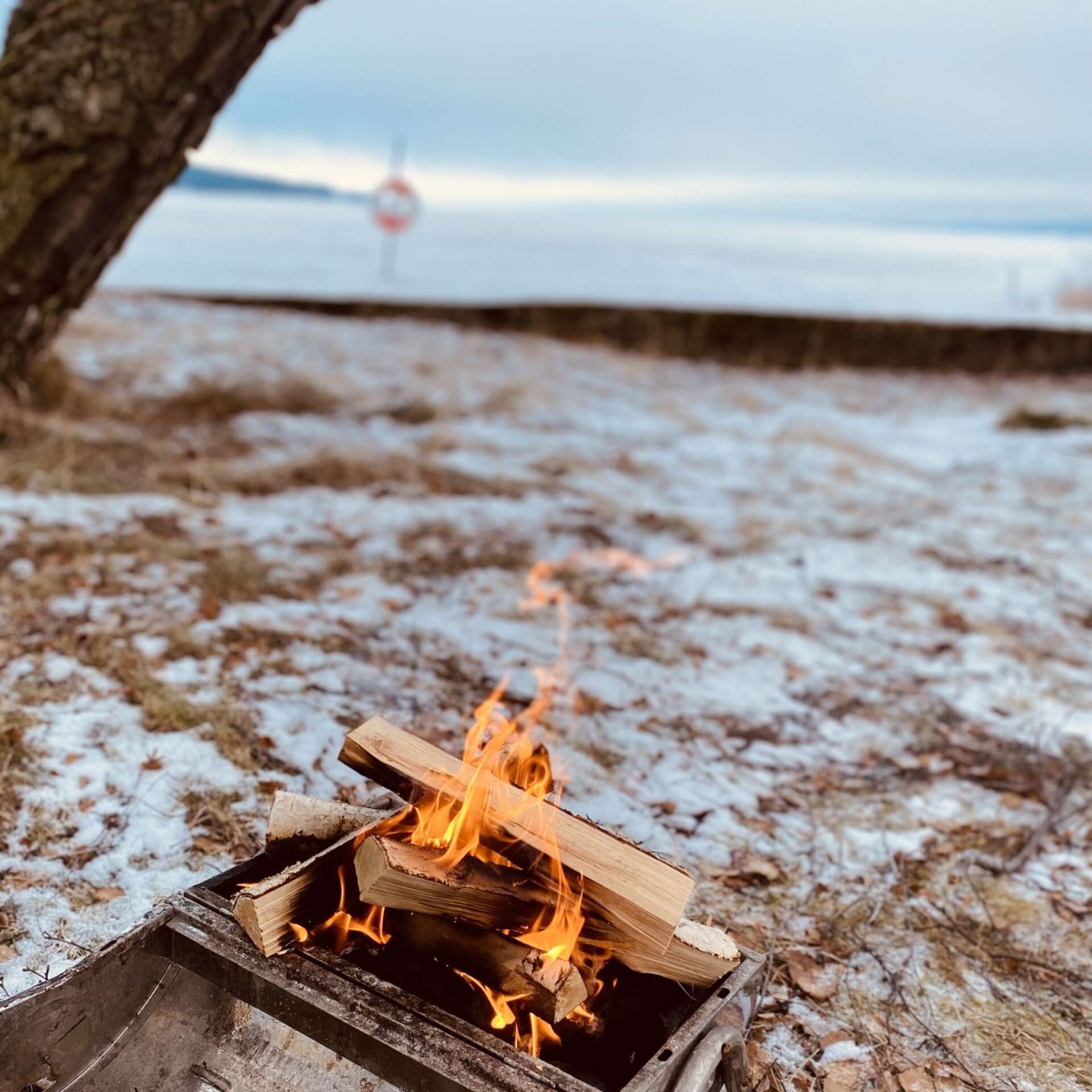 En vintrig grillutflykt vid sjön är ett perfekt sätt att tillbringa en avkopplande sportlovsdag.  Foto: Hanna Sundblad
