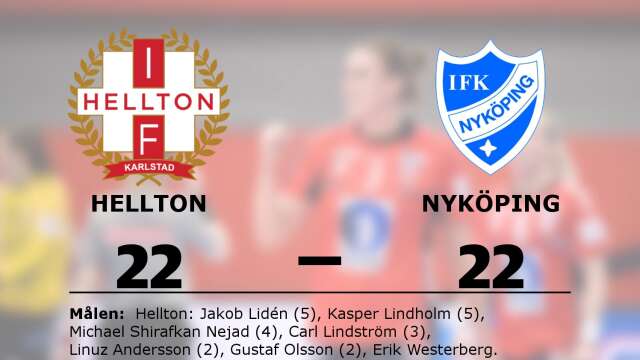 IF Hellton spelade lika mot IFK Nyköping