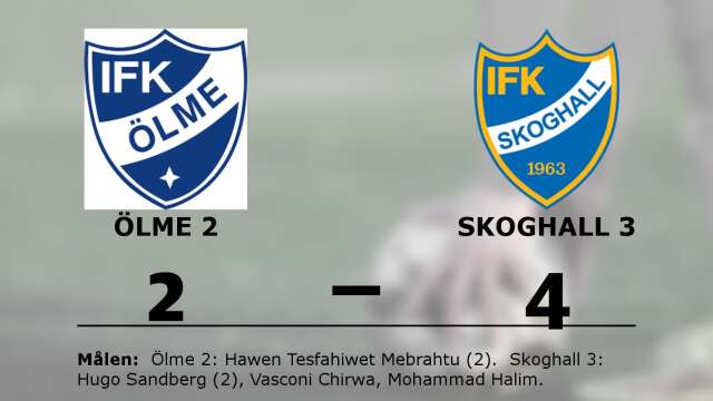 IFK Ölme förlorade mot IFK Skoghall