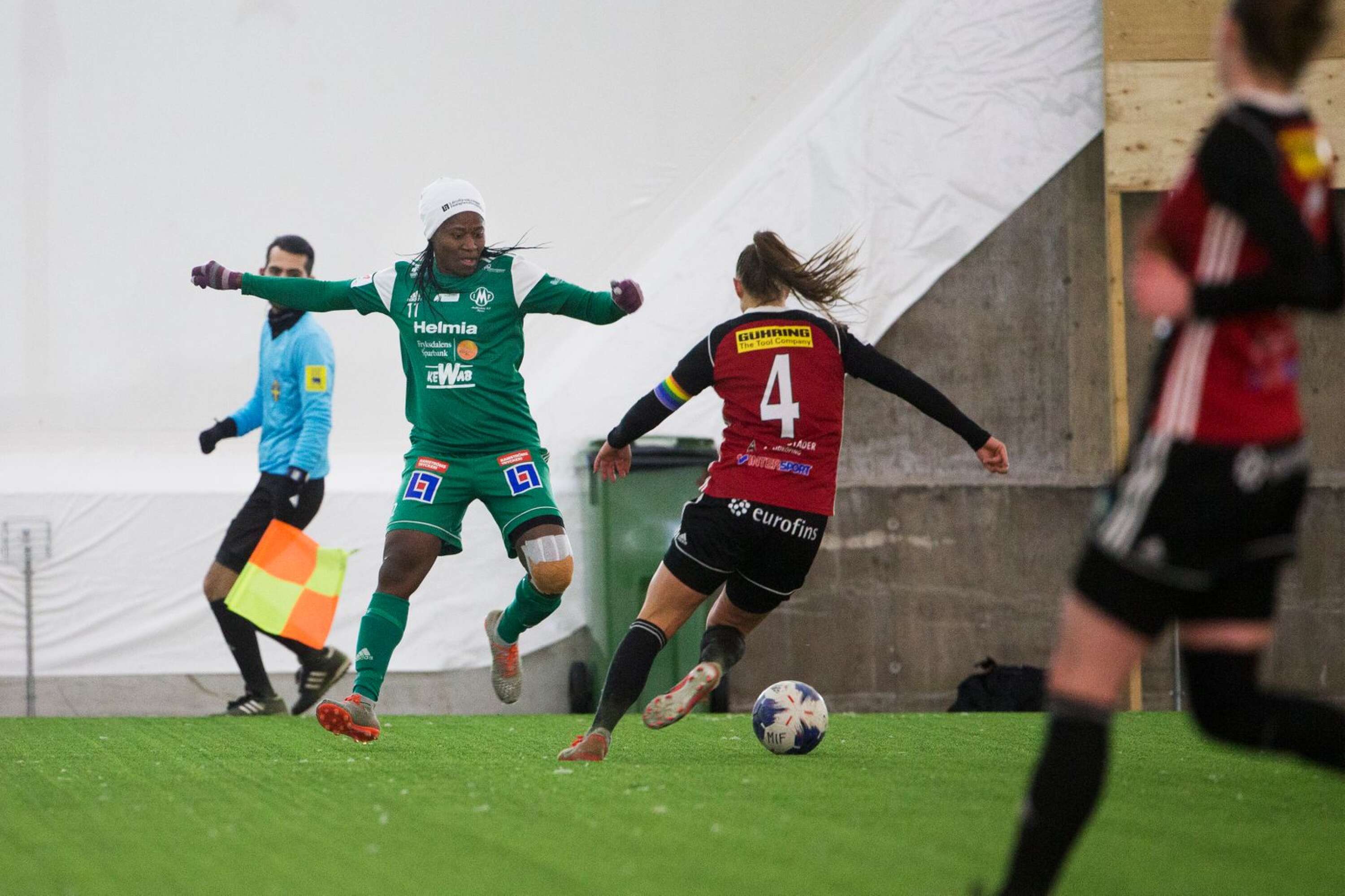 Sarah Michael gjorde två mål mot Lidköping.