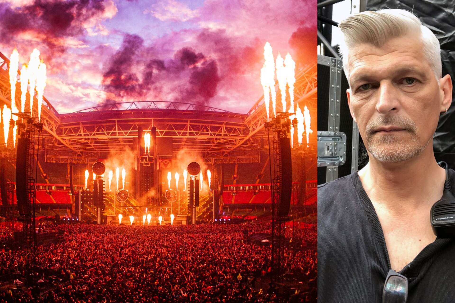 Snart kommer tyska Rammstein till Sverige för tre konserter på Ullevi och i augusti fortsätter turnén i Nordamerika. Karlstadsbon Sven Offen är med på scenen.