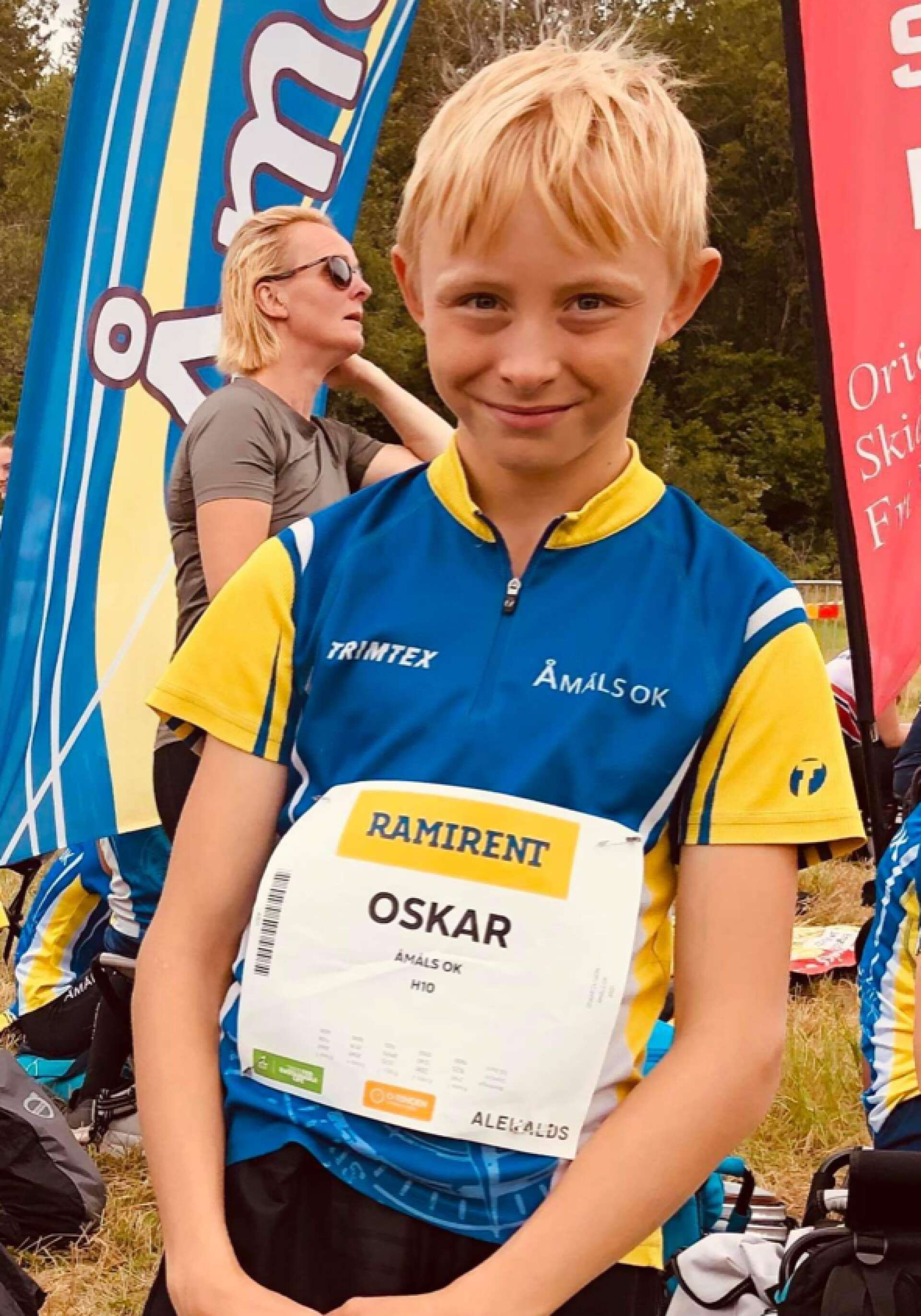 Åmåls OK:s Oskar Olsson blev femma över långdistans i klassen H10.