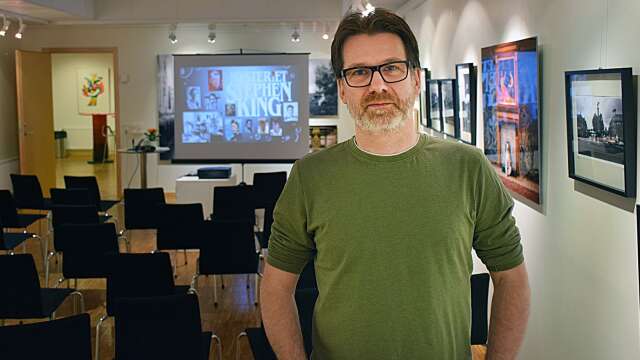Hans-Åke Lilja, expert på Stephen King, föreläste nyligen på Sunne bibliotek.
