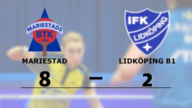 Mariestads BTK vann mot IFK Lidköping