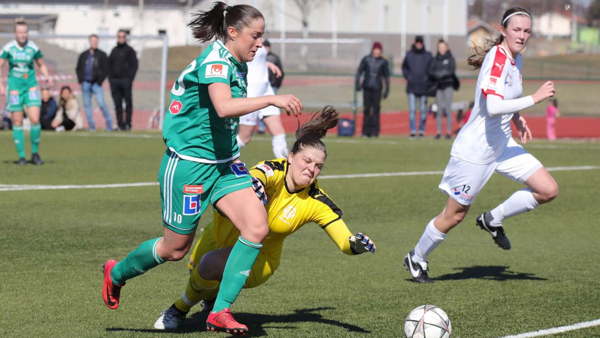 Irvina Bajramovic gjorde Mallbackens första mål.