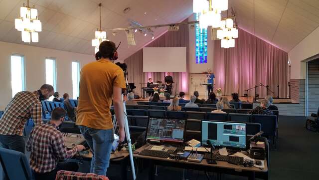 Pingstkyrkan i Mariestad sänder nu sina gudstjänster via webb-tv.