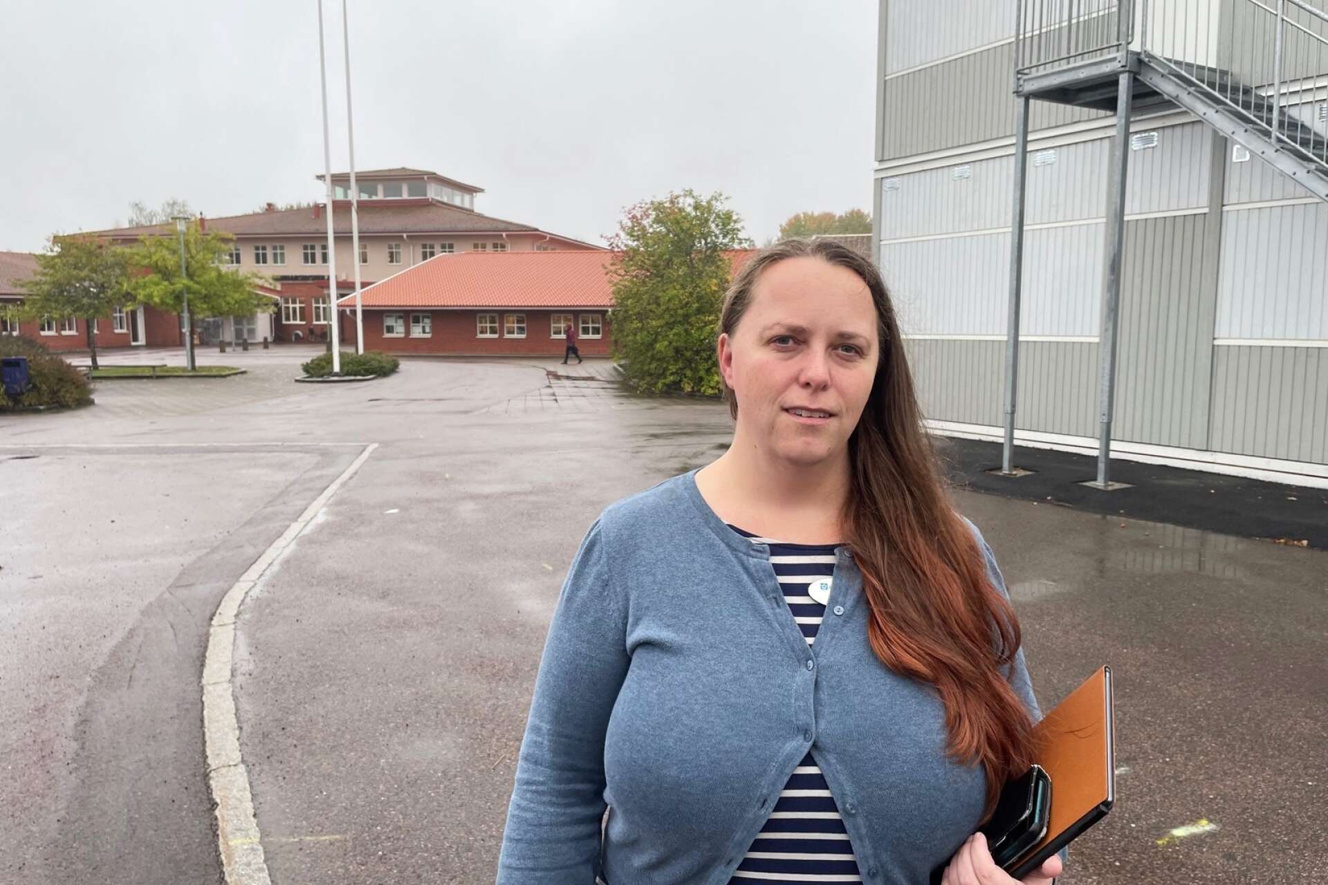 Irene Henriksen, lärare på Gunnarsbyskolan, skyddsombud och fackligt engagerad i Sveriges Lärare i Eda.