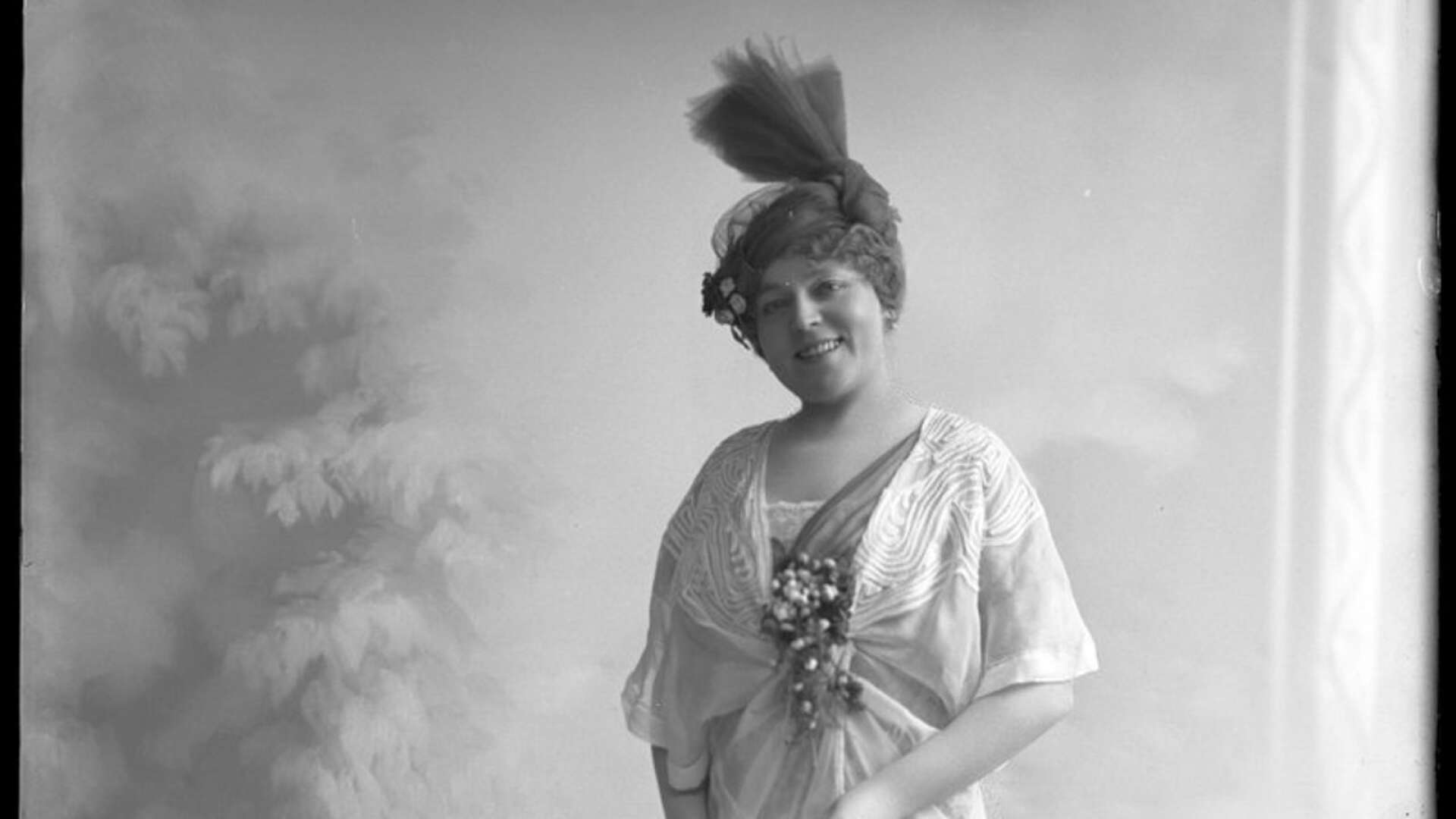 Emma Meissner gjorde flera roller på Oscarsteatern, här medverkade hon 1913.