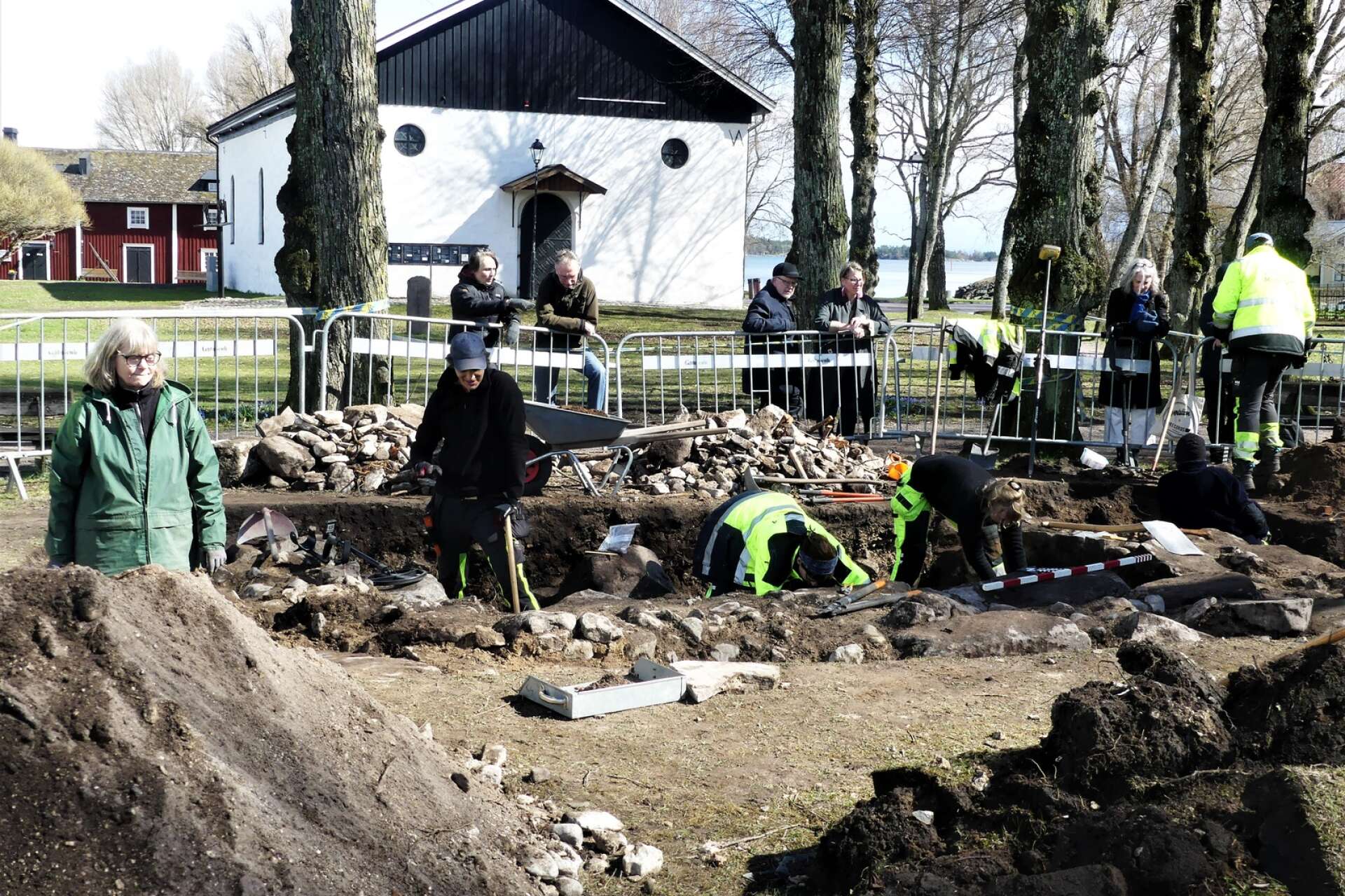 Veckans arkeologiska grävning vid Gamla kyrkan blev lyckosam.