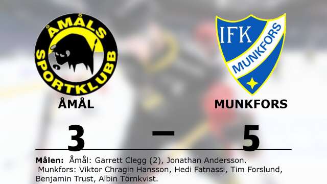 Åmåls SK förlorade mot IFK Munkfors