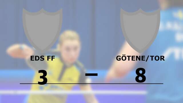 Eds FF Bordtennis förlorade mot Götene/Tor BTK