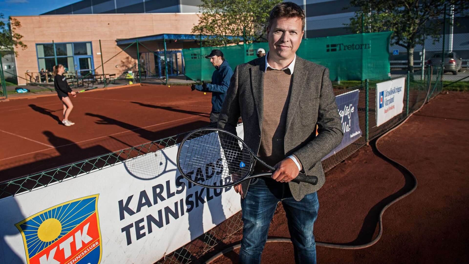 Karlstad Tennisklubbs ordförande Jonas Wahrolin.