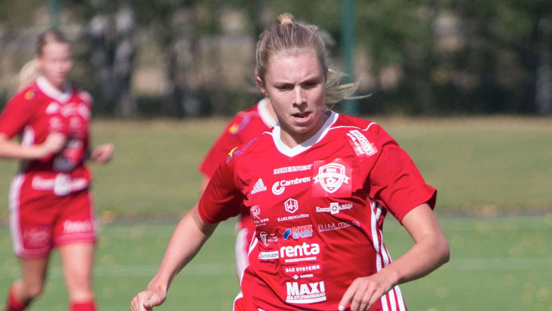 RIK:s Anna Lindgren gjorde 1–0. Arkivbild.