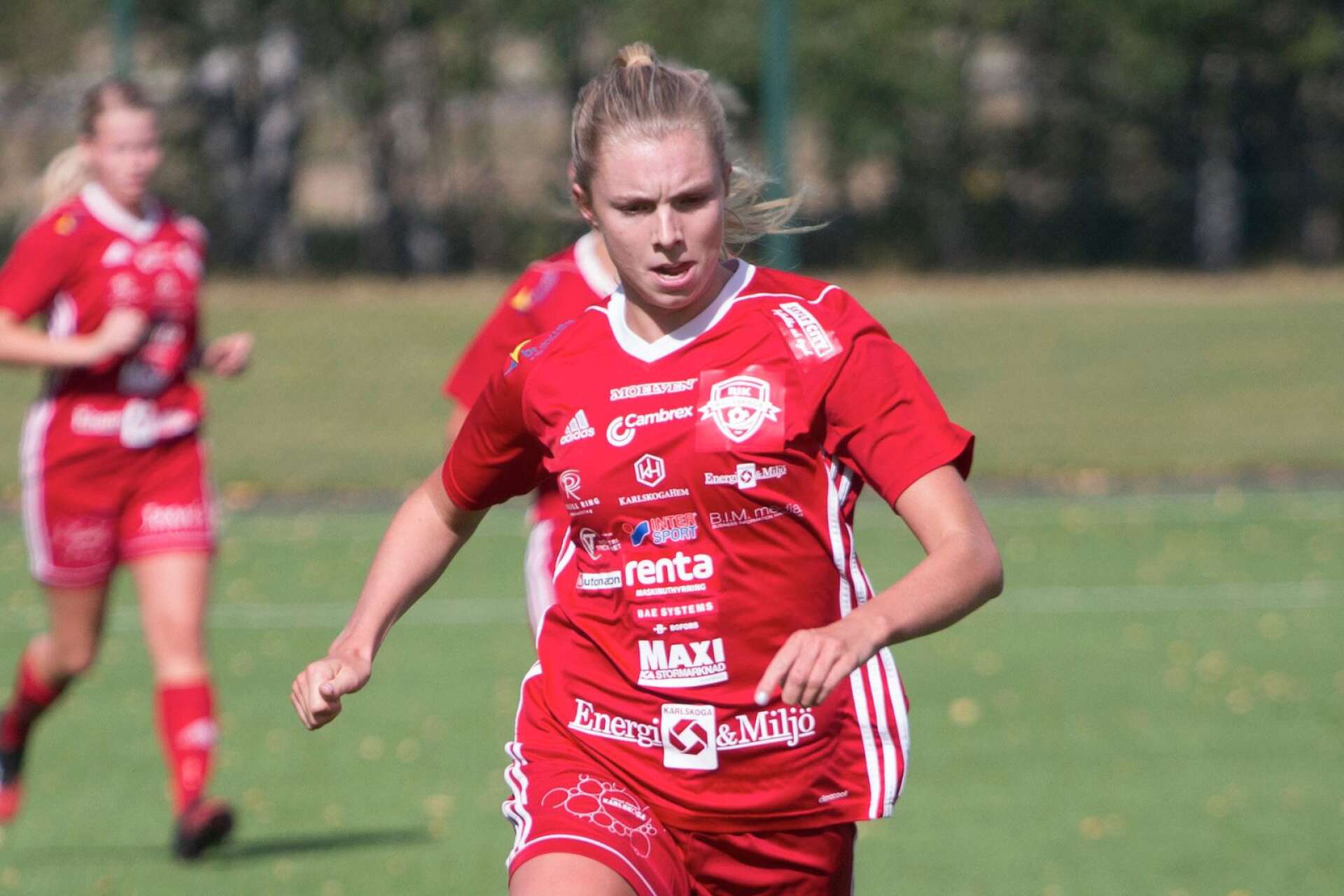 RIK:s Anna Lindgren gjorde 1–0. Arkivbild.