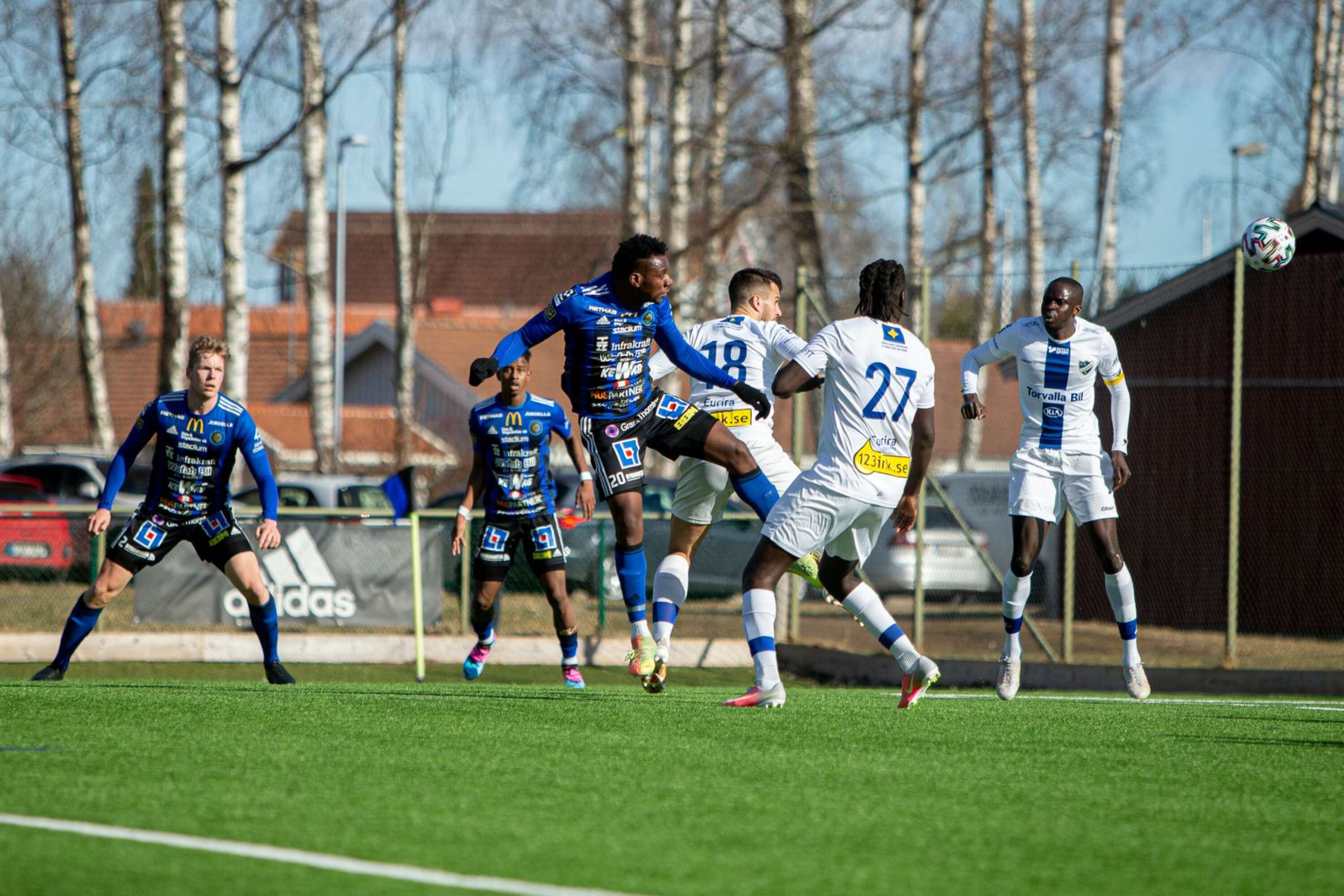 Isaac Boye nickade in sitt första mål för Karlstad Fotboll.