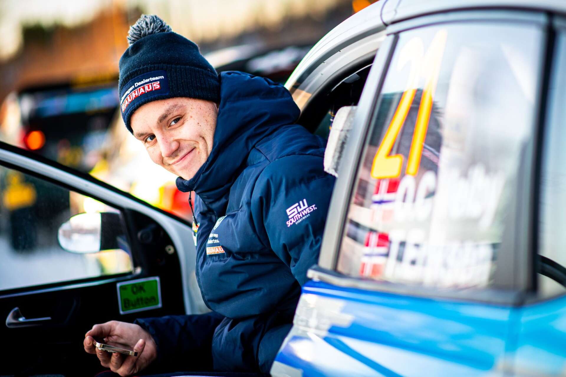Ole Christian Veiby, med Jonas Andersson som kartläsare, är klar för EM-rallyt i Värmland.