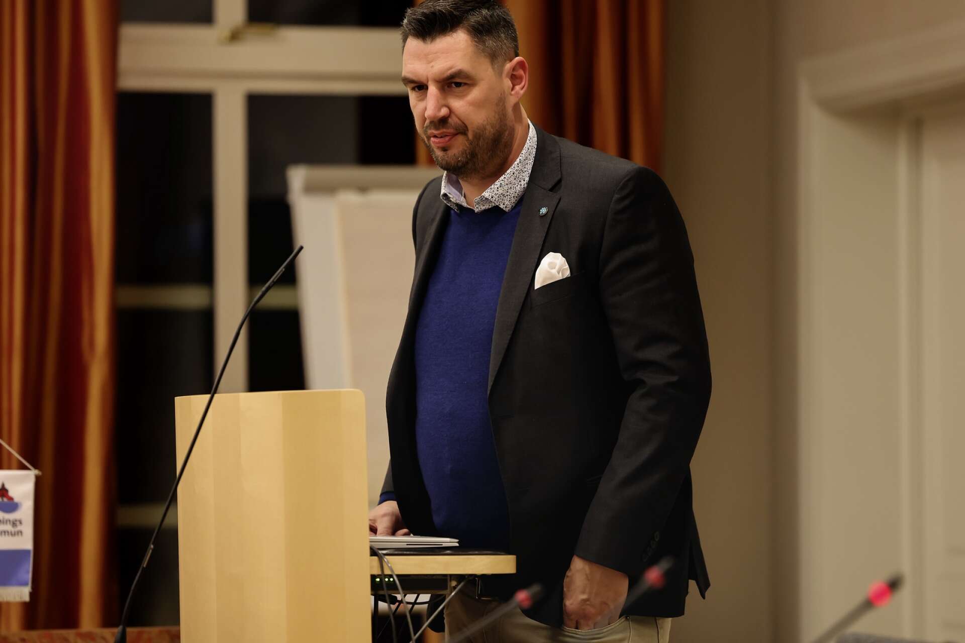 Roberth Andersson i Sverigedemokraterna är nöjd med den nya politiska situationen i Lidköping.