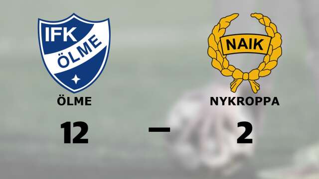 IFK Ölme vann mot Nykroppa AIK