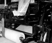HT:s sista egna press, en flattryckspress som köptes 1963 från Falköpings Tidning. Den tjänade i två år innan tryckningen flyttades till Skövde. Sedan 2007 trycks HT i Karlstad.