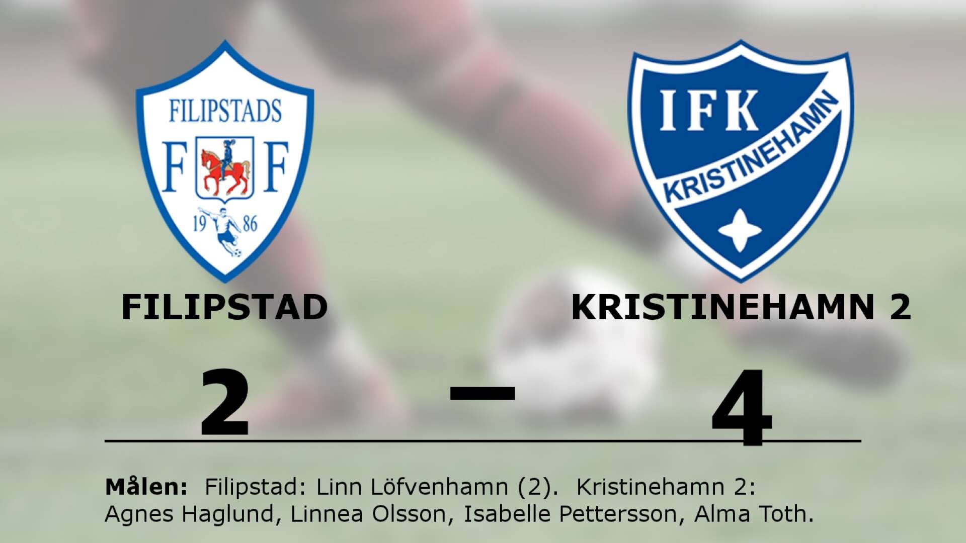 Filipstads FF förlorade mot IFK Kristinehamn Fotboll