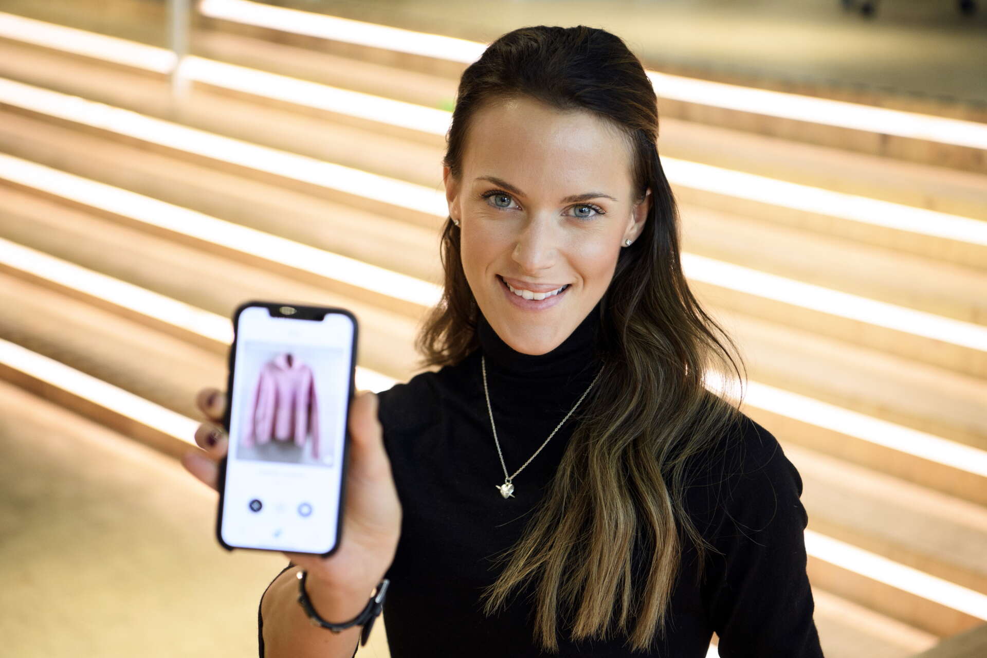Lin Kowalska, entreprenör som varit med och utvecklat Popswap, en app för klädbyten.