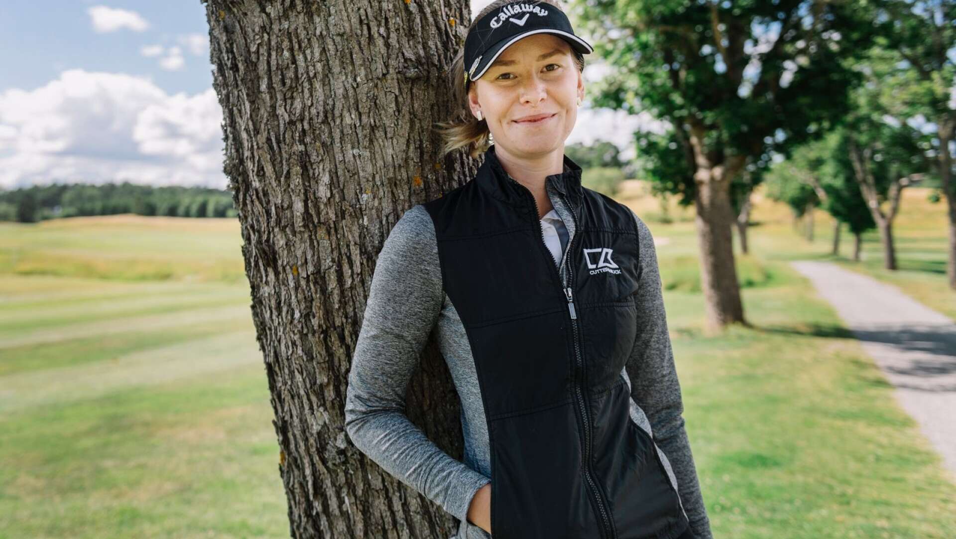 Jenny Haglund är en av golfstjärnorna som gör upp om segern och en miljon euro i unika tävlingen på Vallda GK i helgen. 