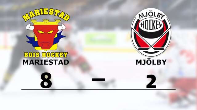 Mariestad Bois junior vann mot Mjölby Hockey Club