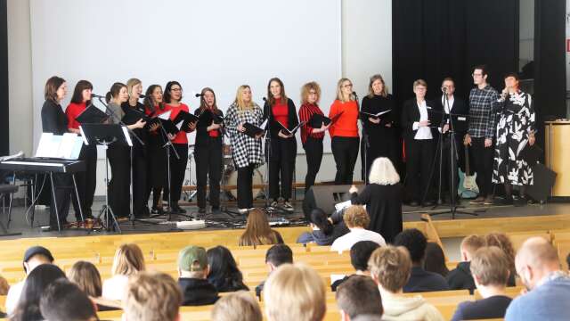 Konserten &quot;Röster från insidan” hölls på Tunaholmsskolan under torsdagen.