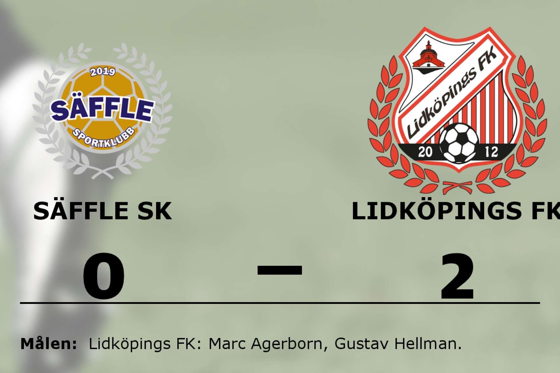 Säffle SK förlorade mot Lidköpings FK