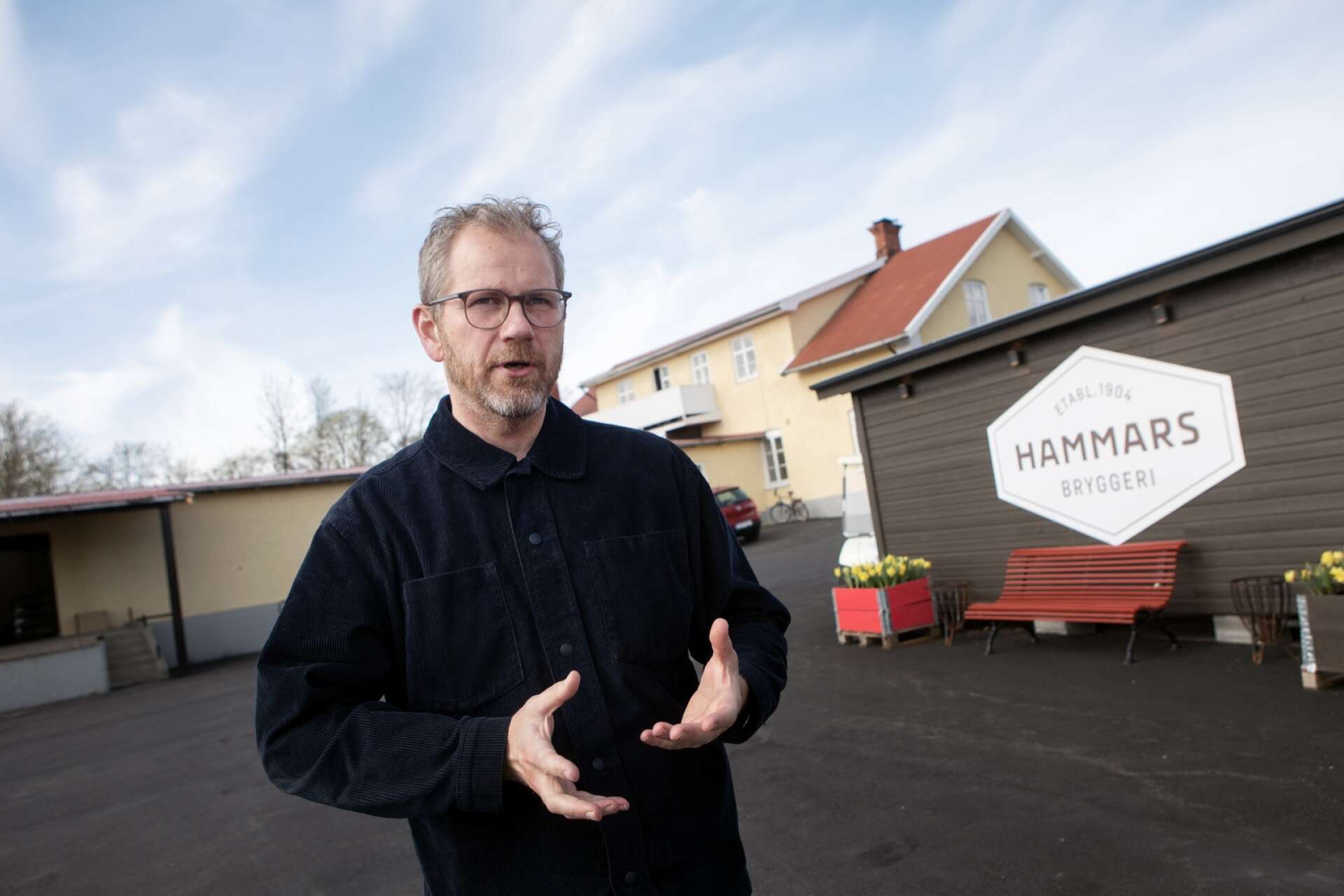Robert Henrysson, vd på Hammars Bryggeri, berättar att man nu också har ett kafé och en gårdsbutik.