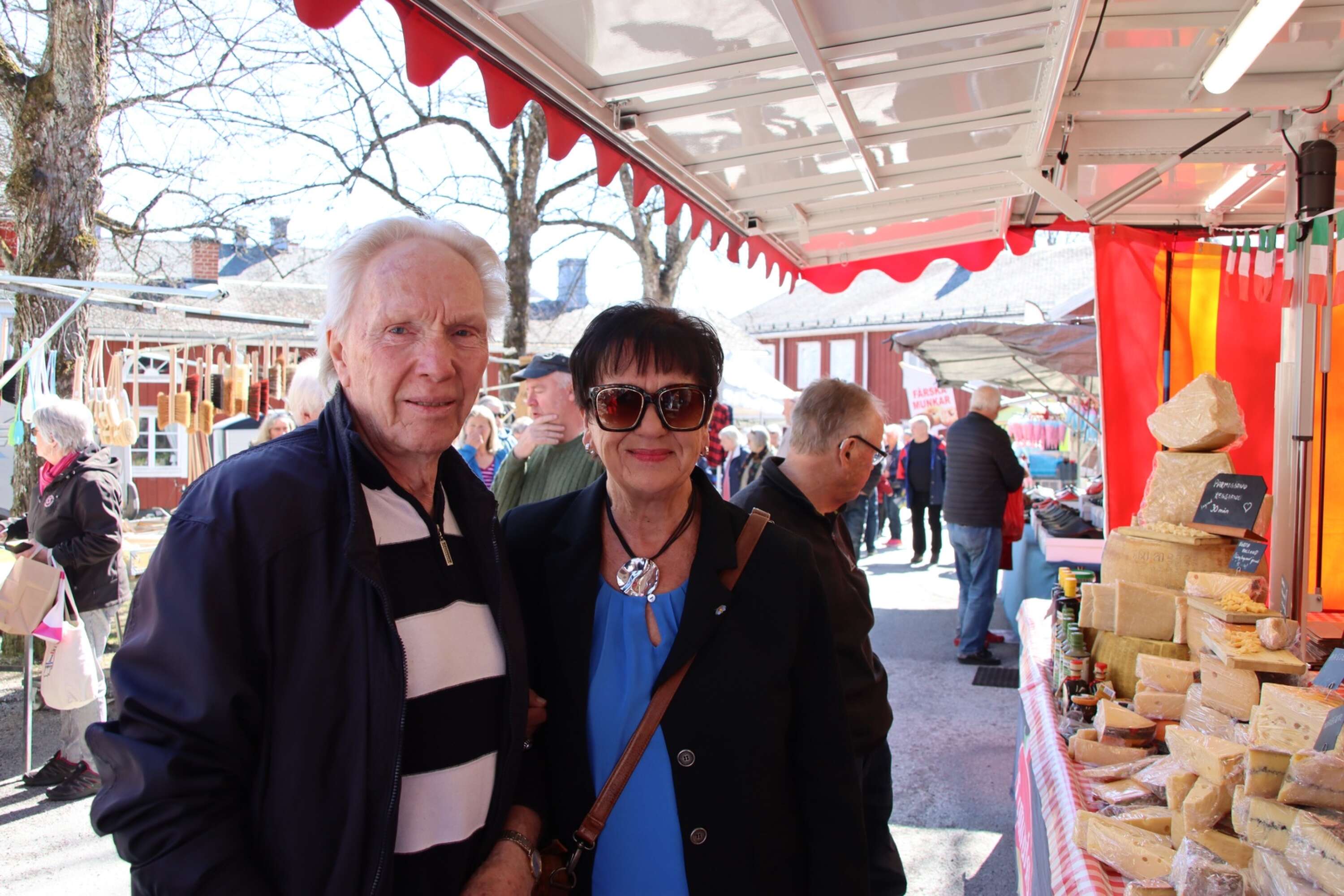 Erland Eriksson och Wanja Eriksson brukar besöka marknaden ofta. 