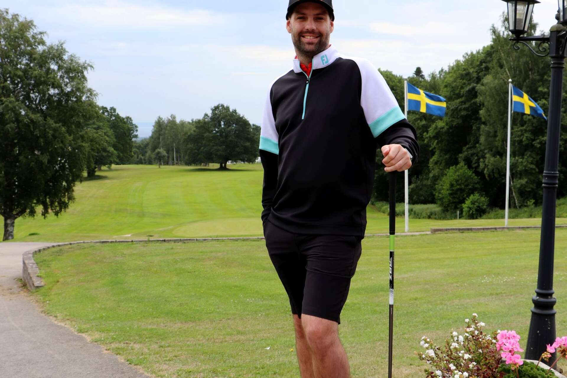 Klubbchef Calle Sjöö är nöjd över golfveckan hittills.