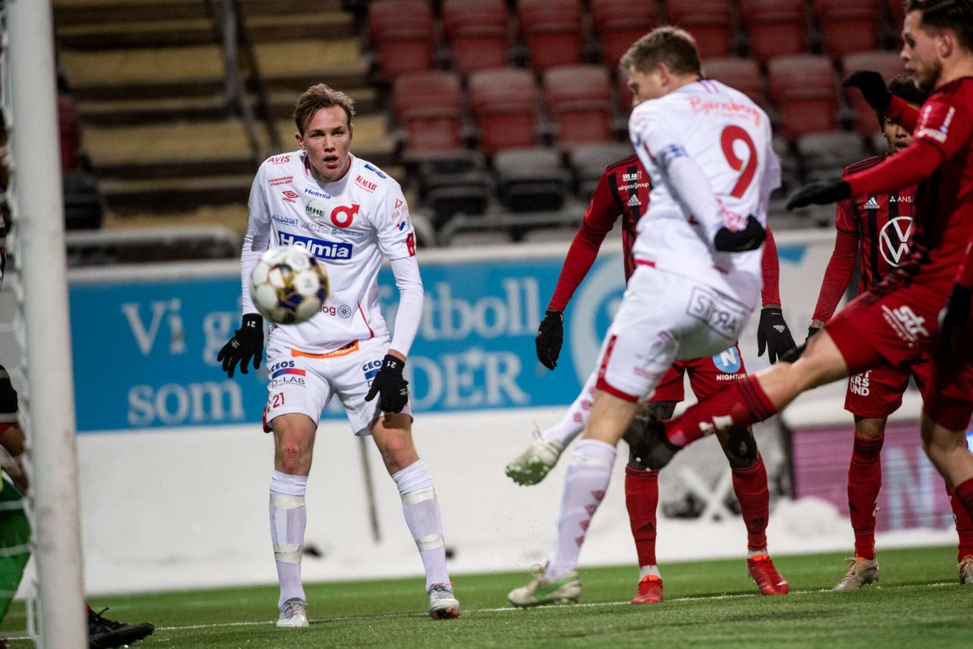 Johan Bertilsson gjorde matchens enda mål i slutminuterna.