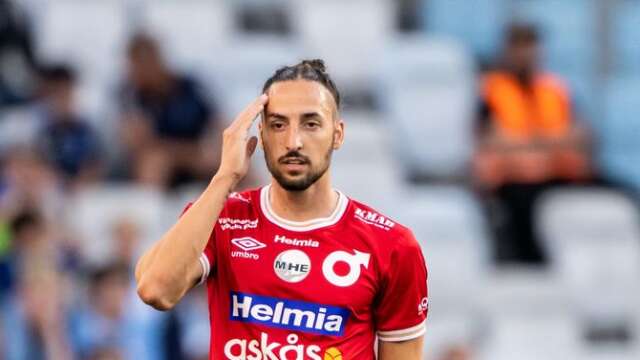 Dijan Vukojevic, DIF:s hittills bästa målgörare med tre mål, under måndagens 0–5-förlust i Malmö. 
