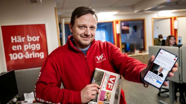 Morgan Schmidt, chefredaktör på Värmlands Folkblad, gläds åt att NWT Gruppen satsar på tidningen. En ny tjänst dedikerad för en yngre målgrupp ska tillsättas i höst.