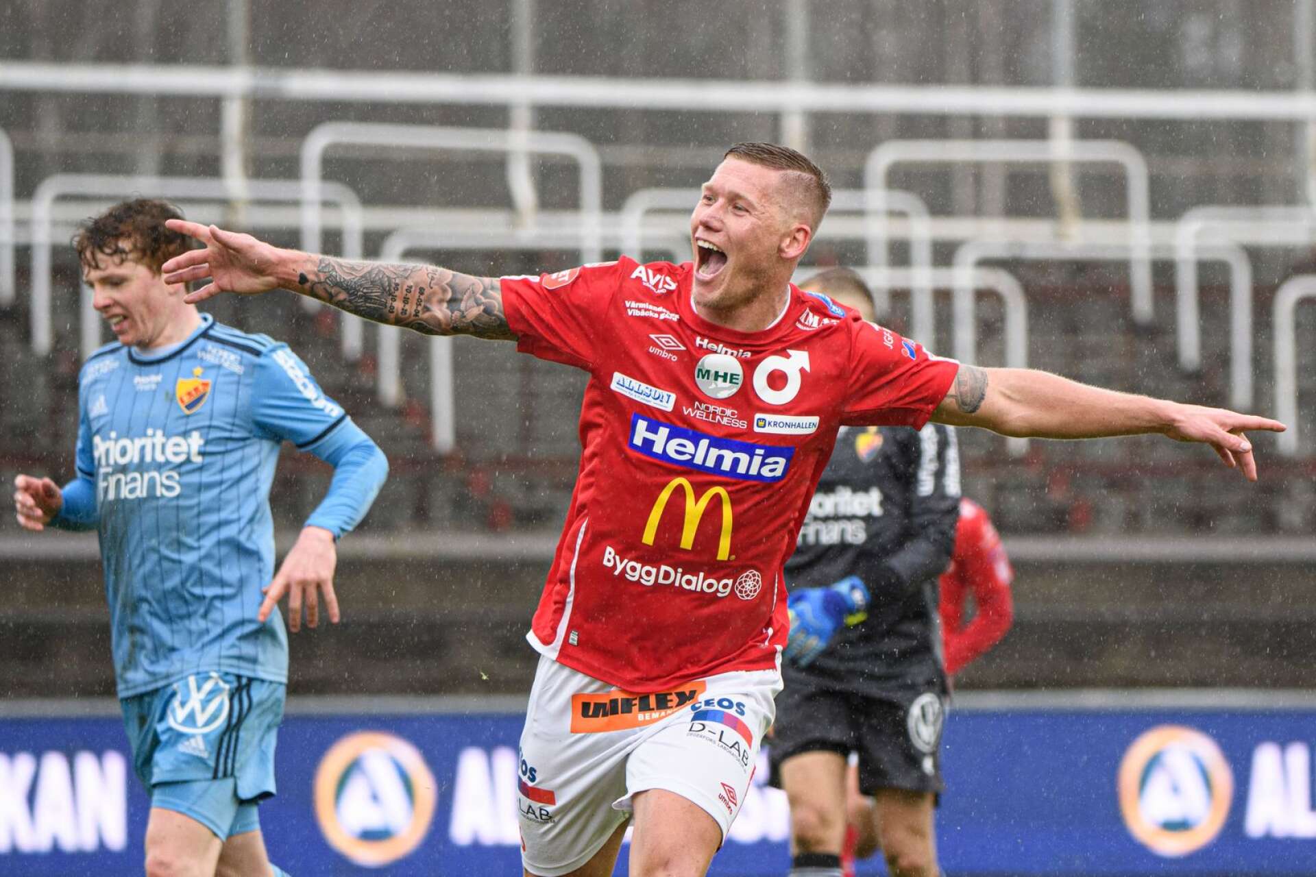 Victor Edvardsen sänkte Djurgården på Stora Valla förra säsongen, med bland annat ett mål från halva plan.