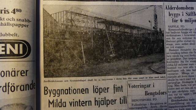 Tre stora byggprojekt pågick i Åmåls centrum 1974.